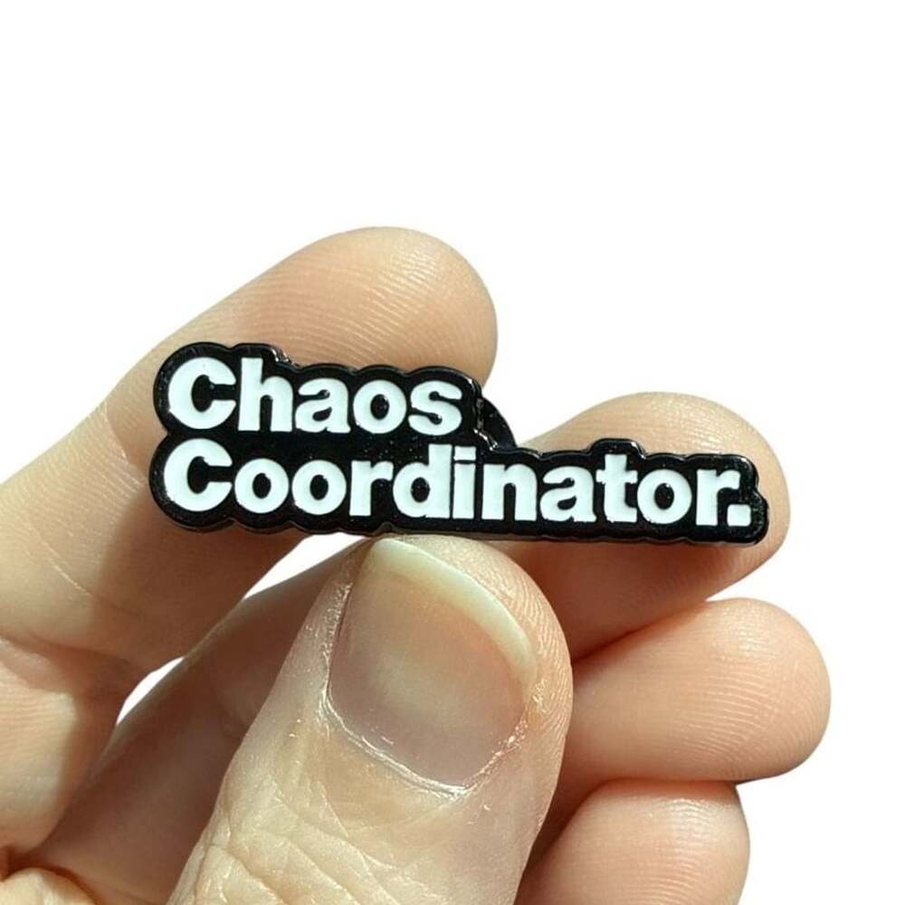 Chaos Coordinator Enamel Lapel Pin Badge